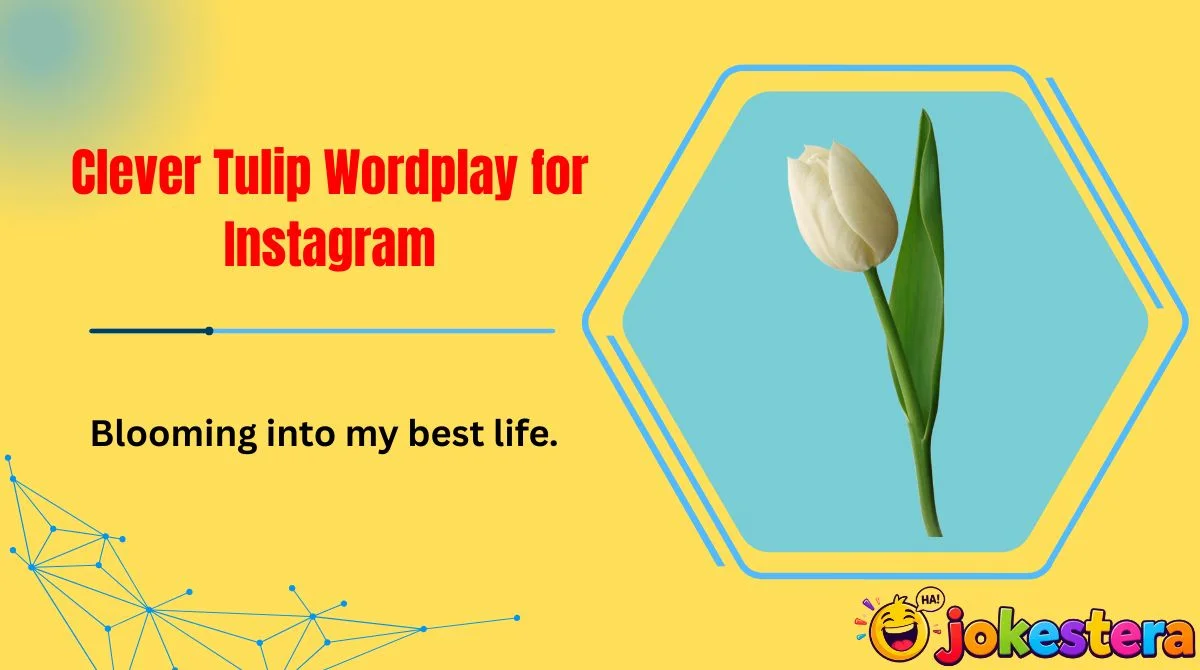 Clever Tulip Wordplay for Instagram