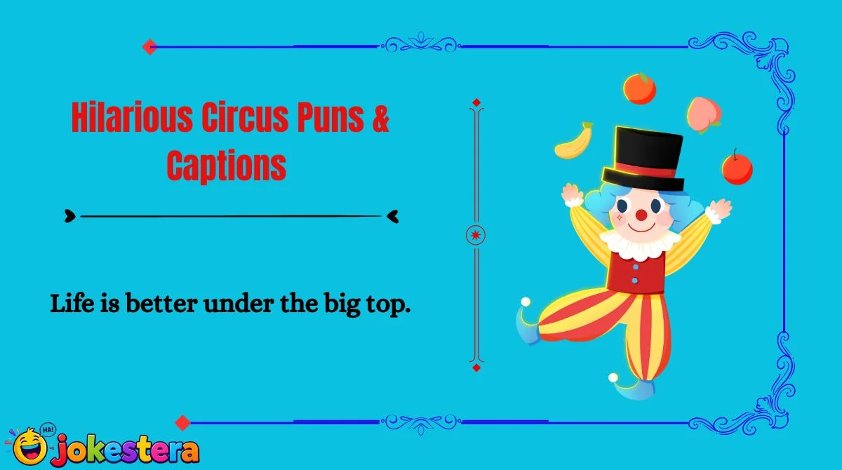 Hilarious Circus Puns & Captions 